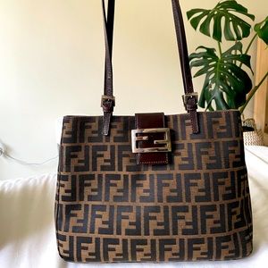 90’s VTG FENDI Zucca Shoulder Bag